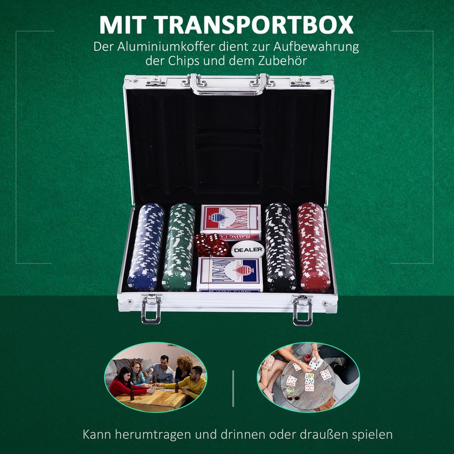 HOMCOM  Pokerkoffer 
