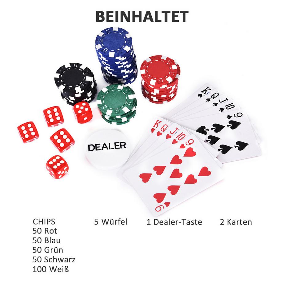 HOMCOM  Pokerkoffer 