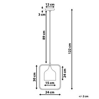 Beliani Lampe suspension en Métal Moderne MAVONE  