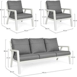 mutoni Gartenlounge truman lunar (3er-set)  