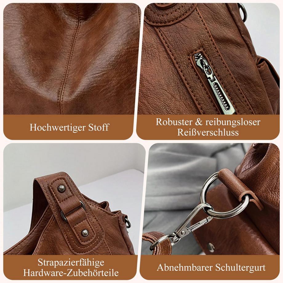 Only-bags.store Grosse Vintage Style Shopper Schultertasche  