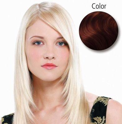 Image of Straight 45cm 33 Licht Kastanie 10 Stück Echthaar Fill-in Extensions Damen licht kastanie ONE SIZE