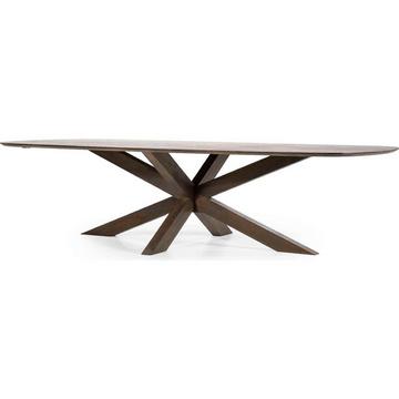 Table de salle à manger Nikki Mango brun 280x100