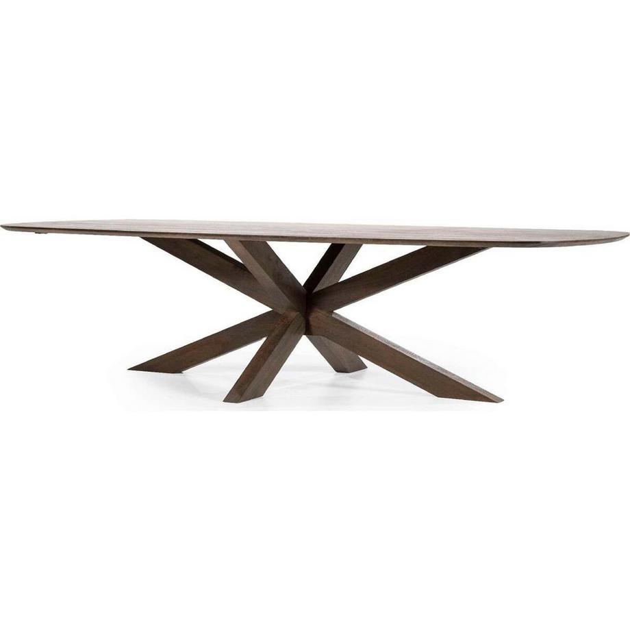 mutoni Table de salle à manger Nikki Mango brun 280x100  