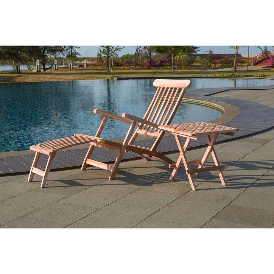 mutoni Garten-Beistelltisch Vantia Teak natur 50x50  