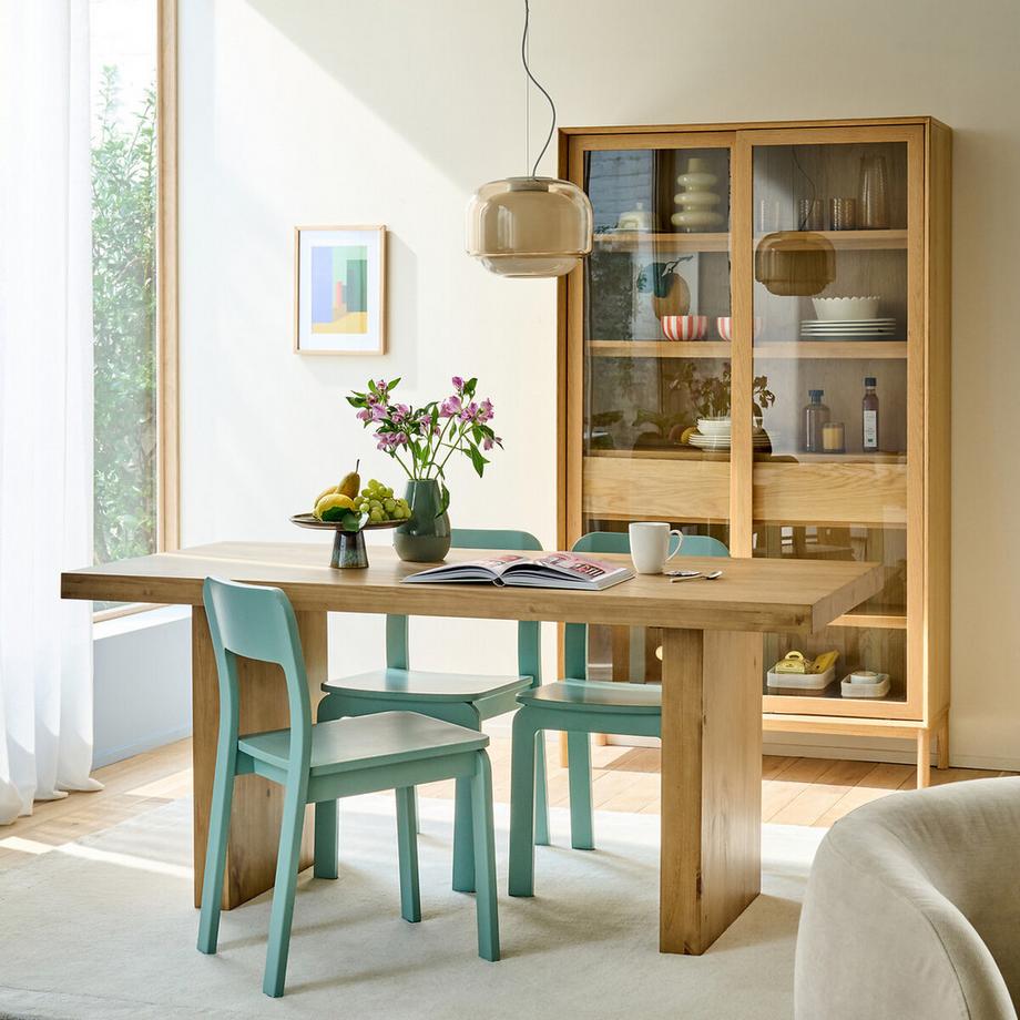 La Redoute Intérieurs Table de repas fixe en pin massif  