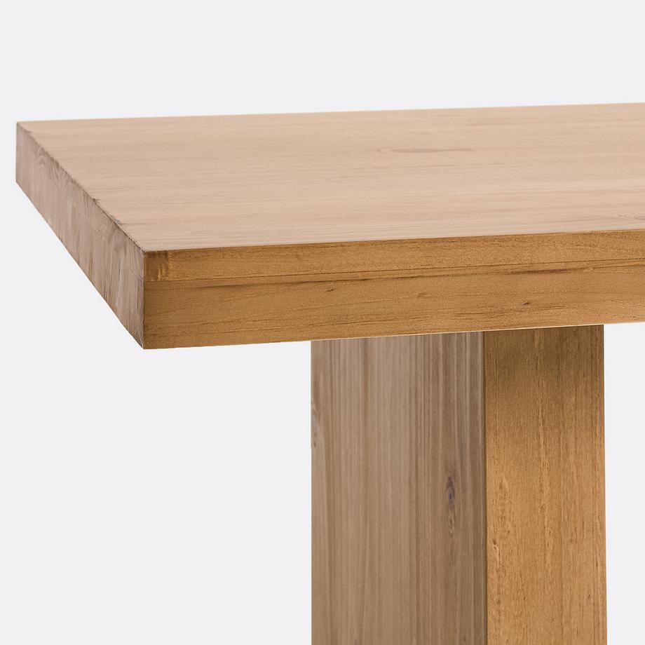 La Redoute Intérieurs Table de repas fixe en pin massif  