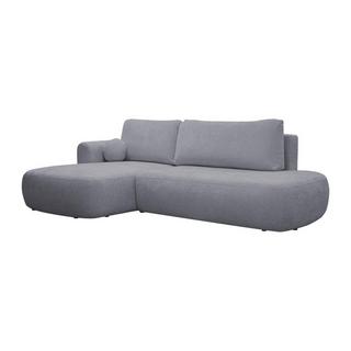 Maison Céphy Canapé d'angle gauche convertible en tissu texturé gris BROCARO de Maison Céphy  