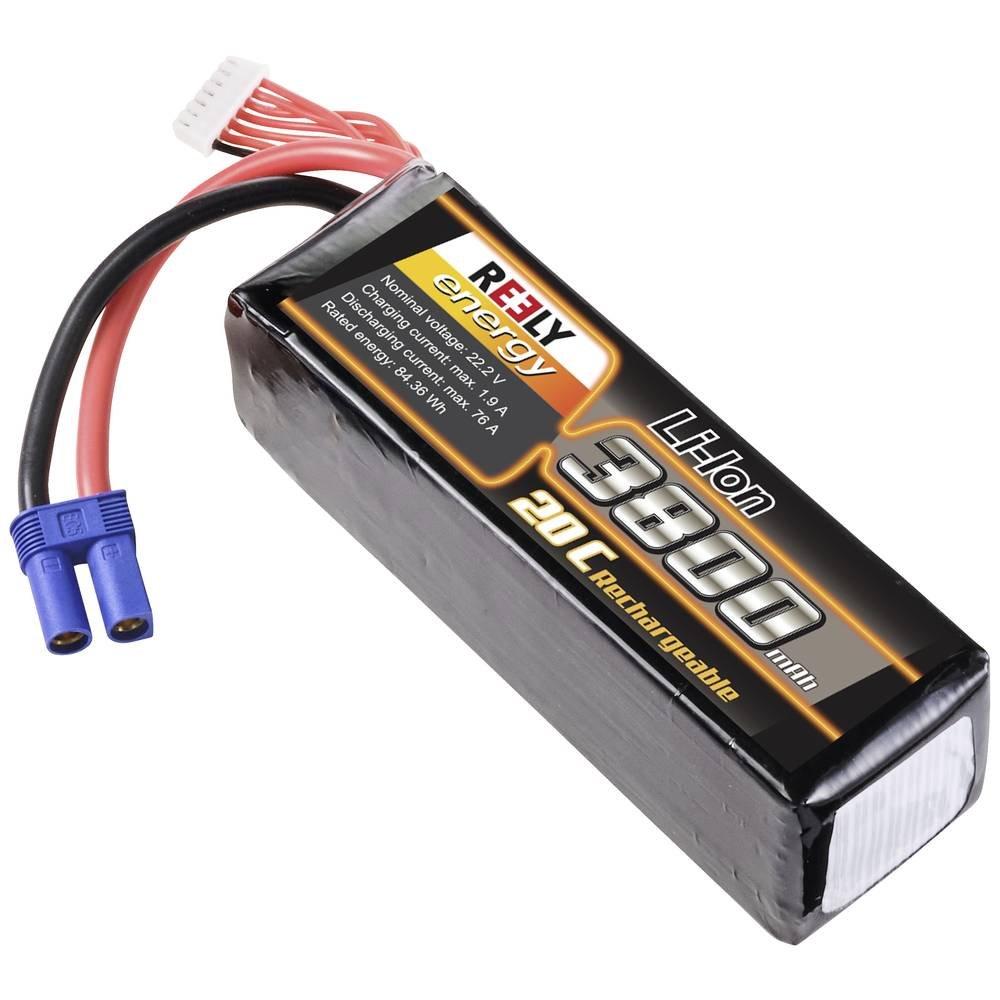 Reely  Modellbau-Akkupack (LiIon) 22.2 V 3800 mAh Zellen-Zahl: 6 20 C Softcase EC5 