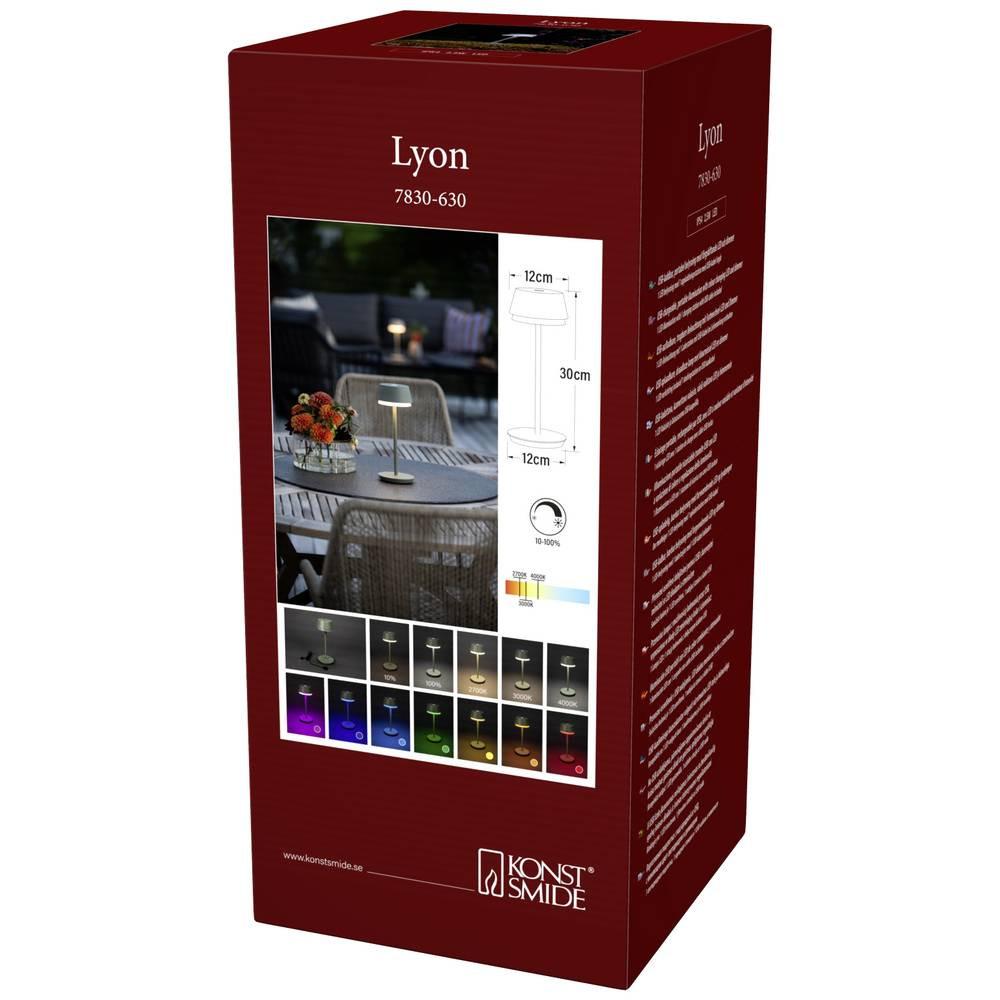 Konstsmide Lampe de table à LED USB de Lyon  