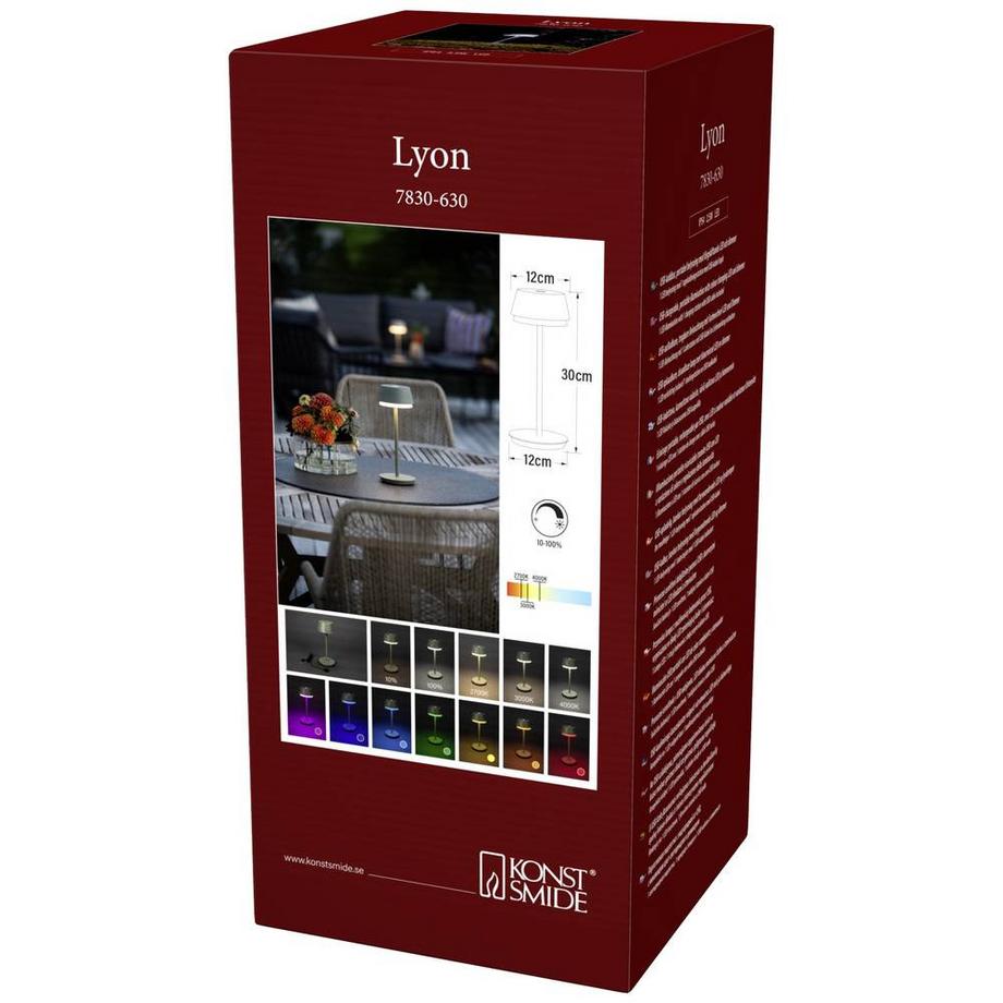 Konstsmide Lampe de table à LED USB de Lyon  