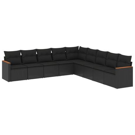 VidaXL set divano da giardino Polirattan  