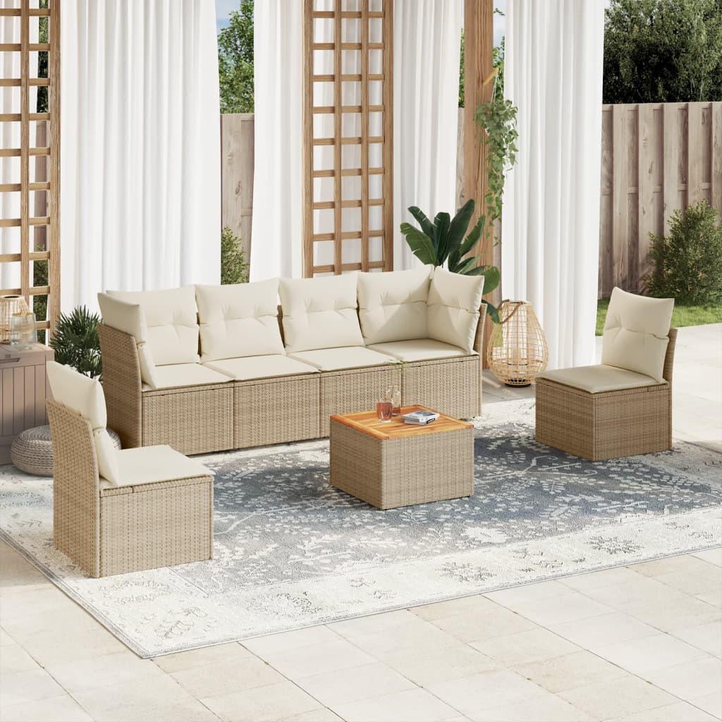 VidaXL set divano da giardino Polirattan  