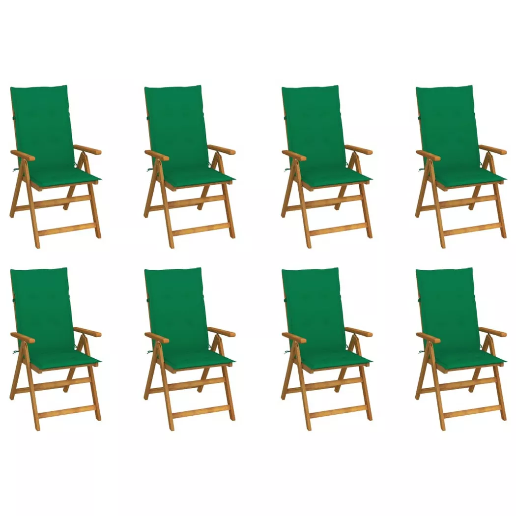 VidaXL - Chaise de jardin bois, One Size, Vert