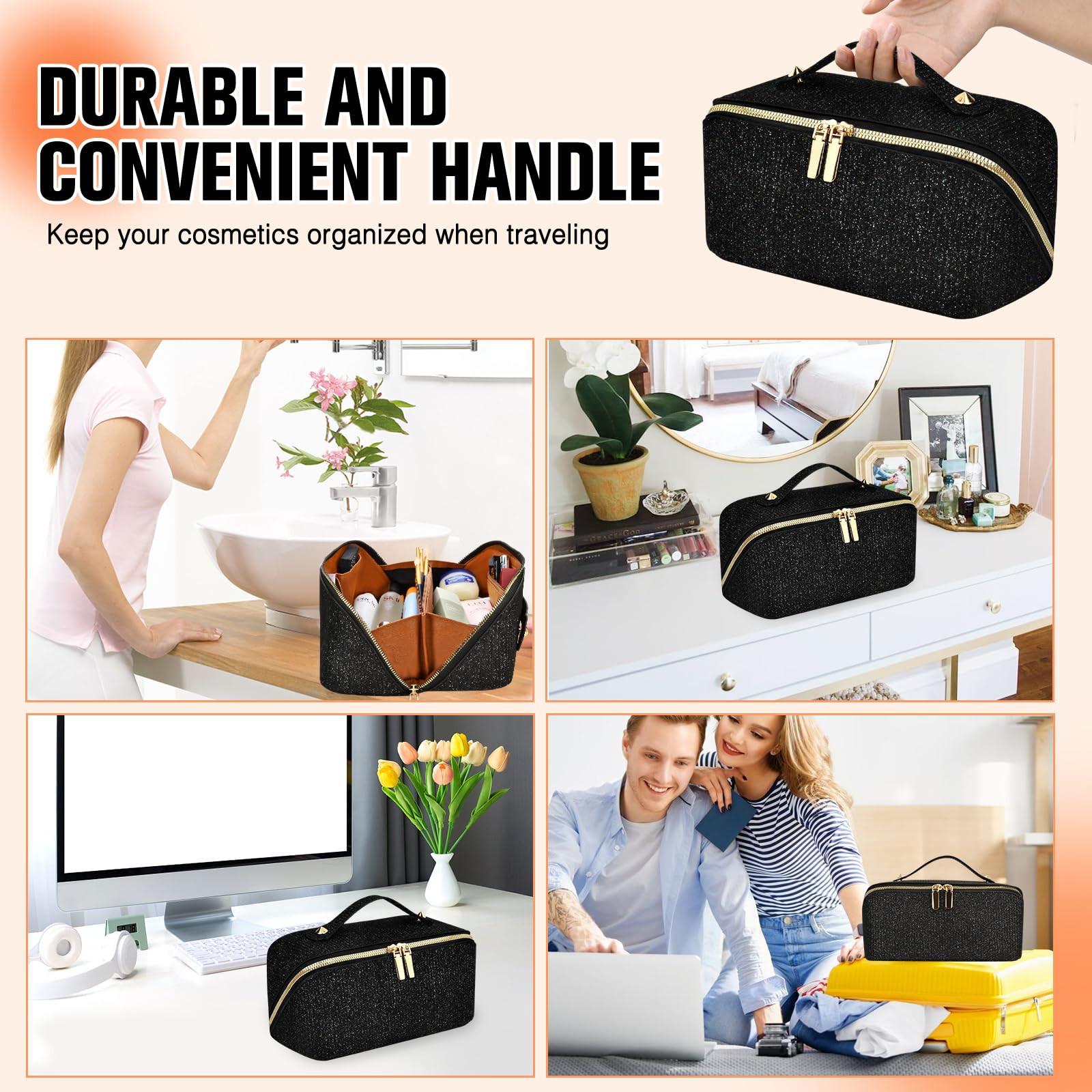 Only-bags.store Kosmetiktasche Portable Travel Make-up Tasche mit großer Kapazität wasserdicht Veranstalter Kosmetiktasche Portable Travel Make-up Tasche mit großer Kapazität wasserdicht Veranstalter 