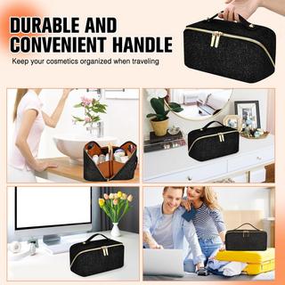 Only-bags.store Cosmetic Bag Portable Travel Make-up Bag with Large Capacity Waterproof Organizer Cosmetic Bag Portable Travel Make-up Bag with Large Capacity Waterproof Organizer 