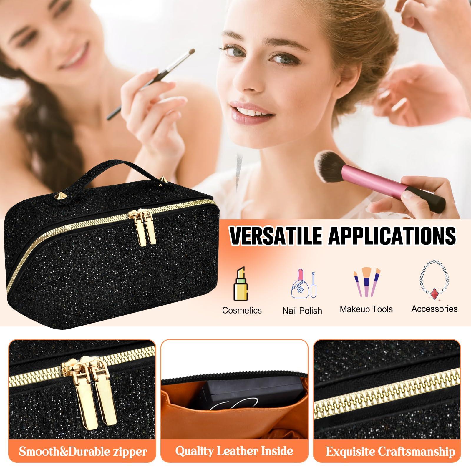 Only-bags.store Cosmetic Bag Portable Travel Make-up Bag with Large Capacity Waterproof Organizer Cosmetic Bag Portable Travel Make-up Bag with Large Capacity Waterproof Organizer 