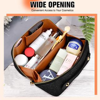 Only-bags.store Cosmetic Bag Portable Travel Make-up Bag with Large Capacity Waterproof Organizer Cosmetic Bag Portable Travel Make-up Bag with Large Capacity Waterproof Organizer 