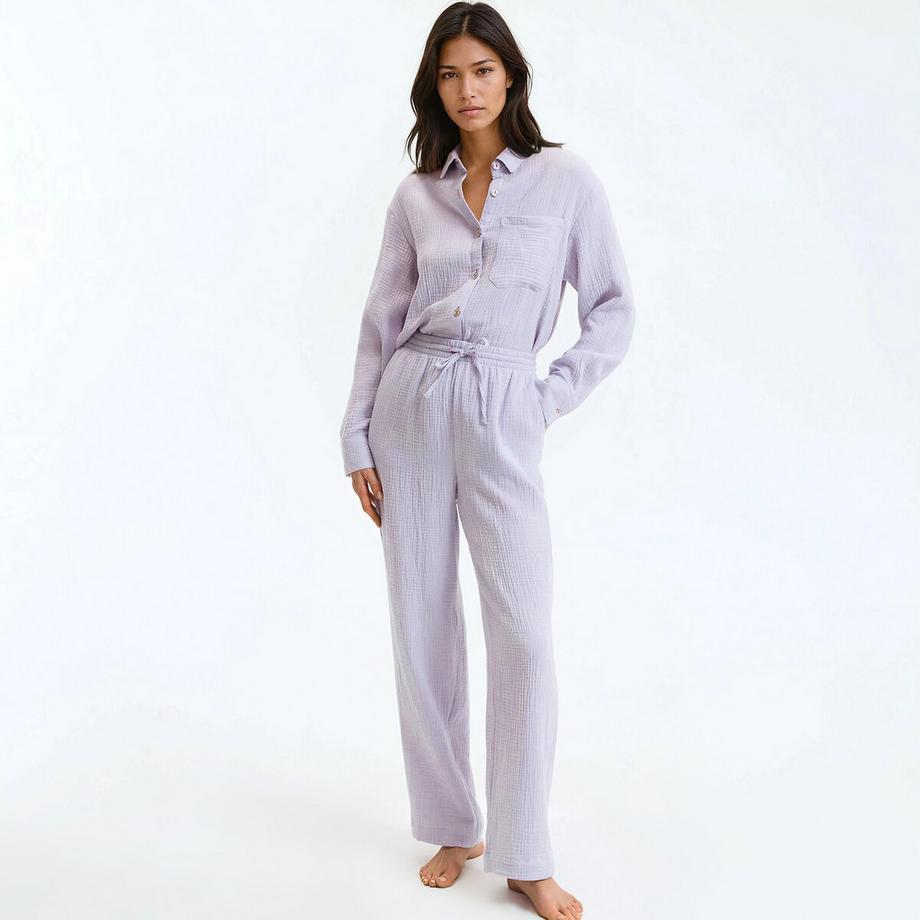La Redoute Collections Pyjama aus Baumwollgaze  