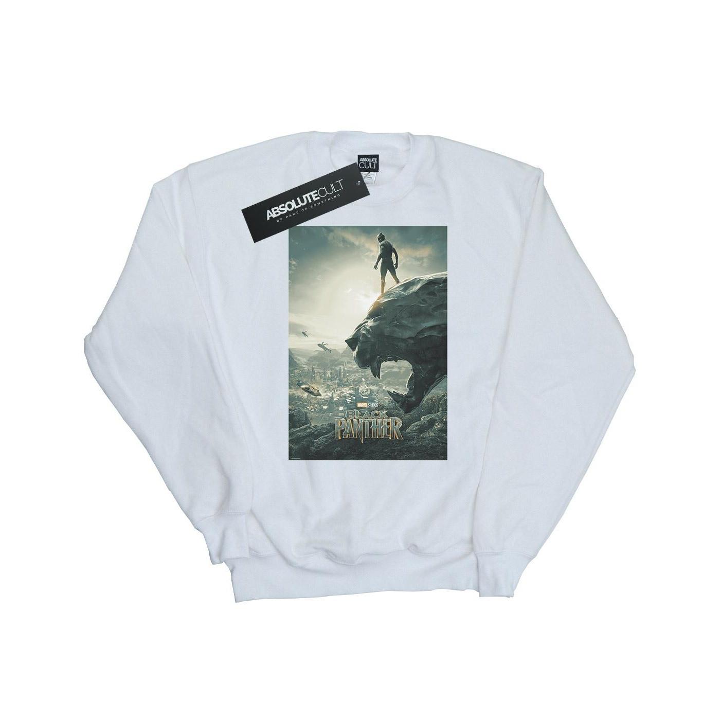 Image of Black Panther Poster Sweatshirt Damen Weiss XXL