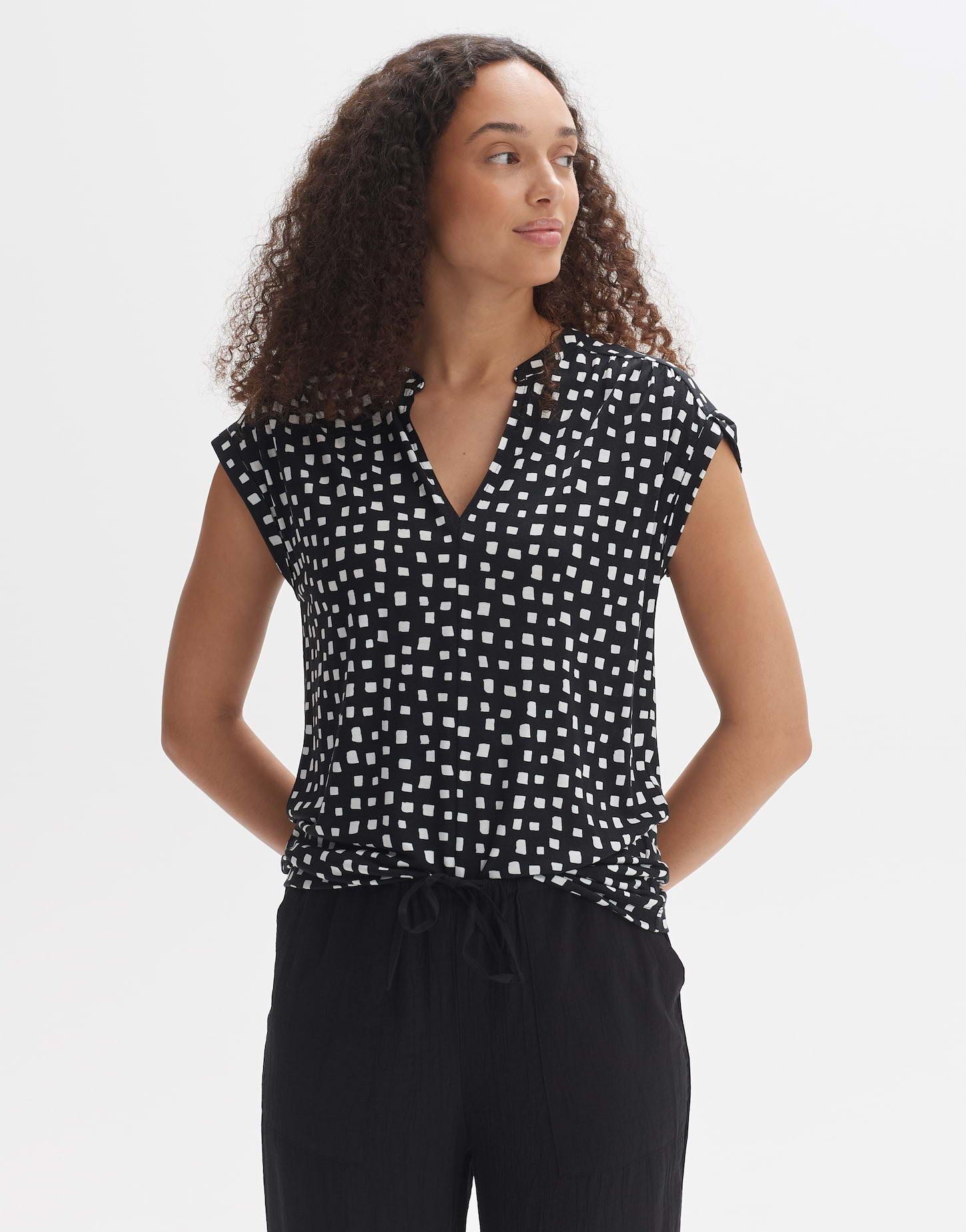 Image of Print-shirt Sandi City Gerader Schnitt Unisex Schwarz 38