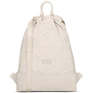 Turnbeutel Beige Gemustert - No 7 - Rucksack für Sport und Festival - Beutel Rucksack Klein mit