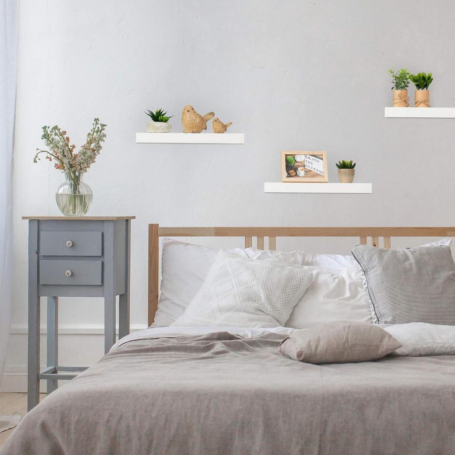 Northix 3er-Set schwebende Wandregale  