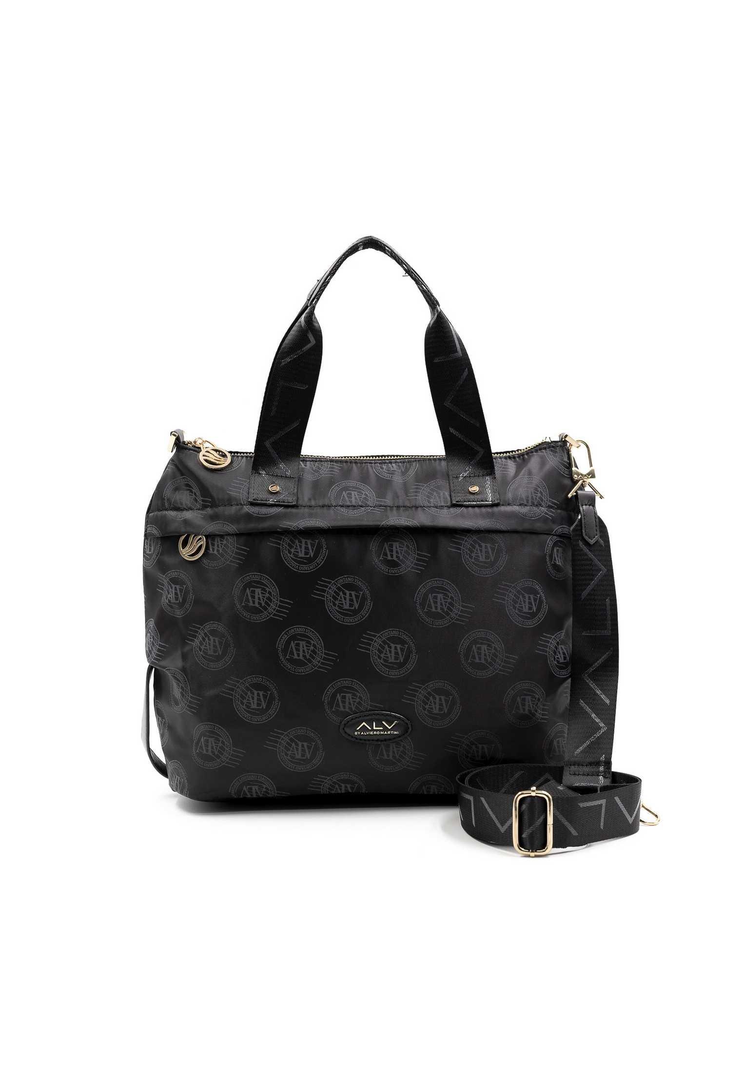 Image of Handles Bag Serena Collection Big Logo Alv By Alviero Martini Handtasche Damen Schwarz ONE SIZE