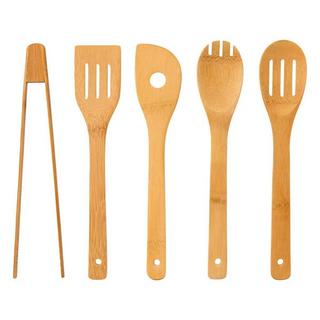 5five Set de Couteaux et Ustensiles de Cuisine - Bambou - 11 Pièces  