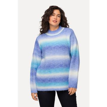 Maglione con gradiente di colore, collo alto e maniche lunghe