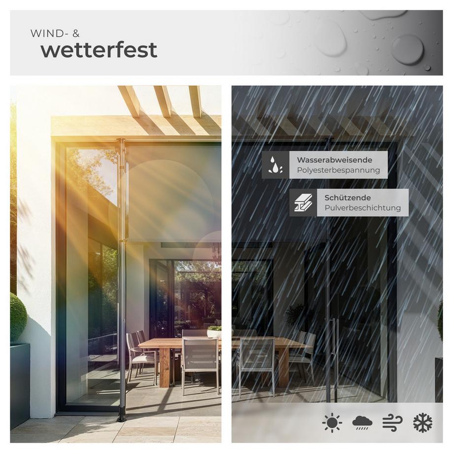 Tectake Store banne TAIJA résistant aux UV et déperlant  