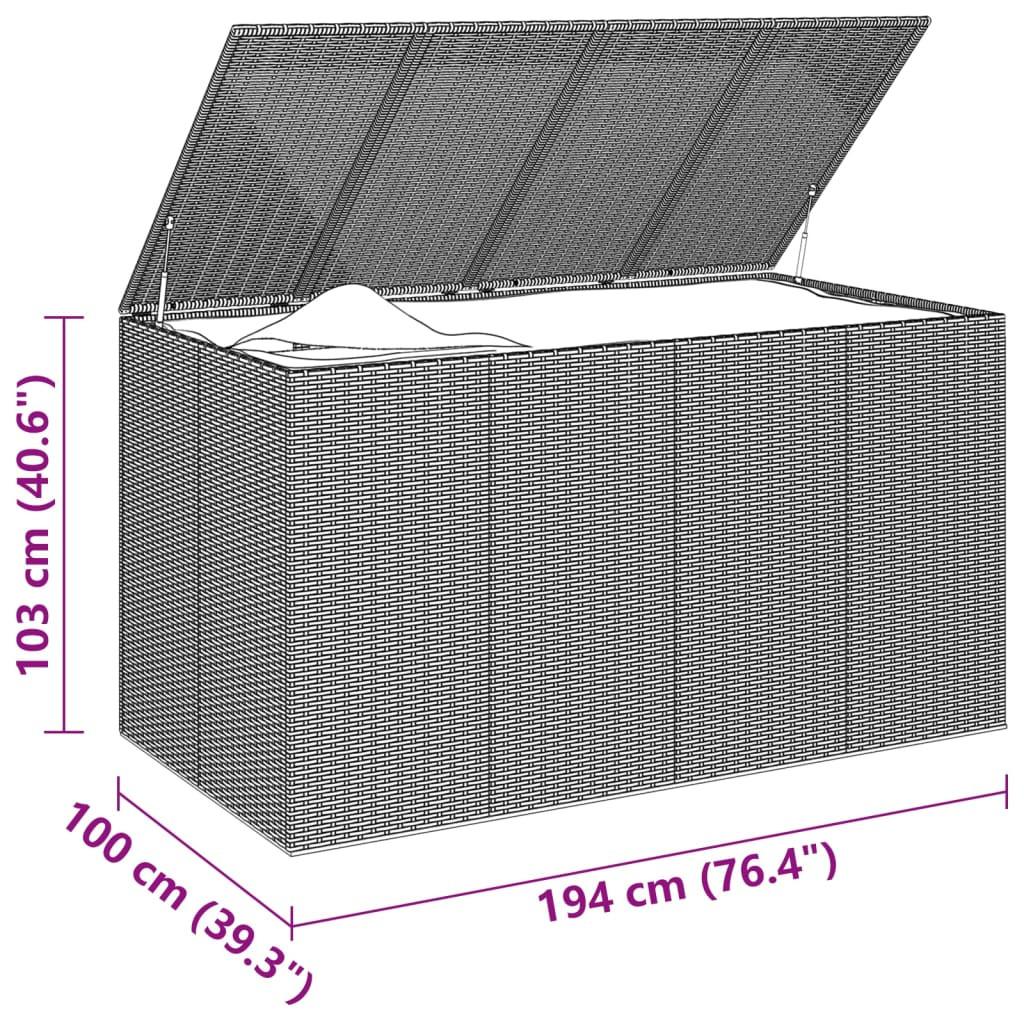 VidaXL Kissenbox poly-rattan  