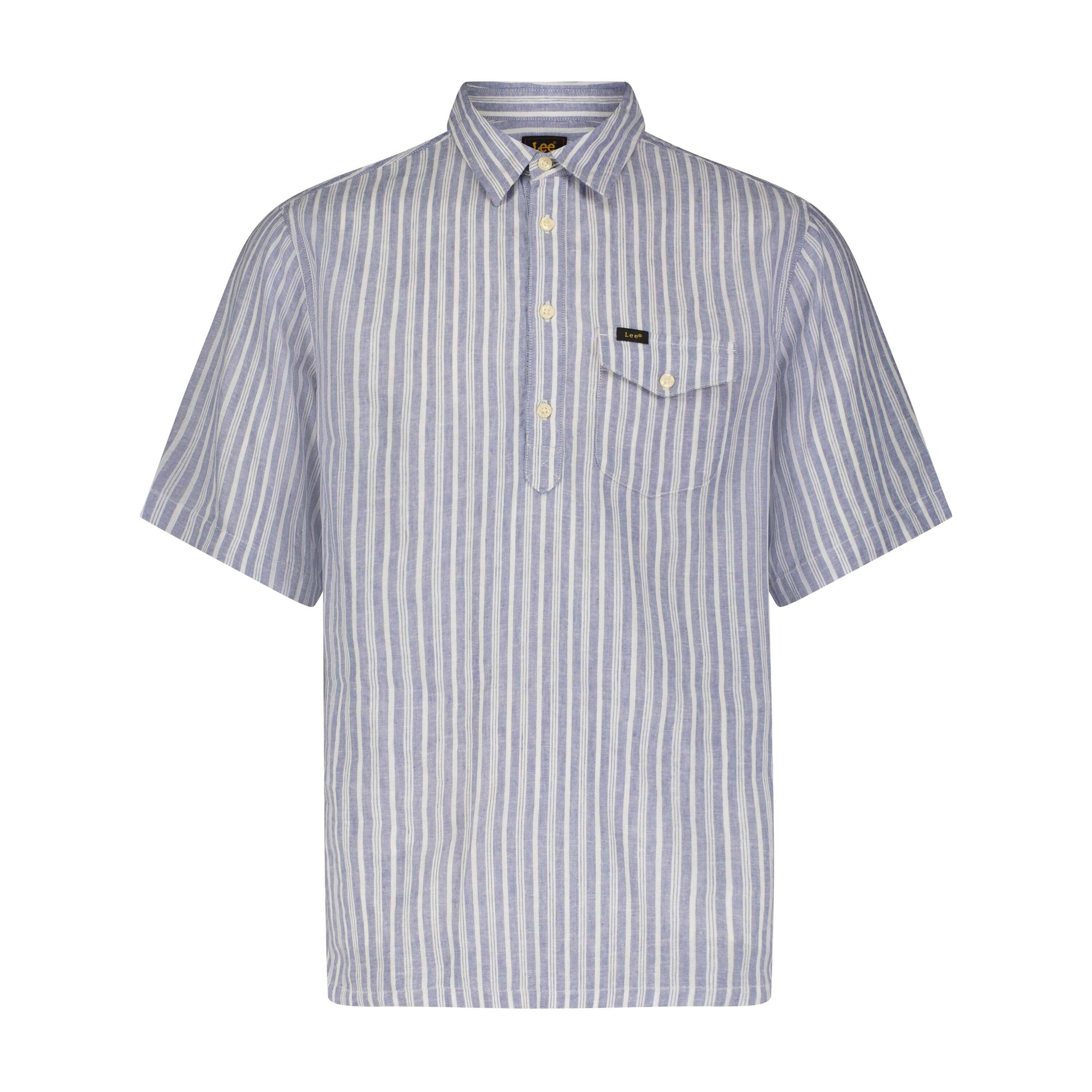 Image of Hemden Popover Shirt Unisex Blau S
