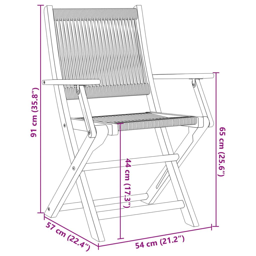 VidaXL Bistro set akazienholz  