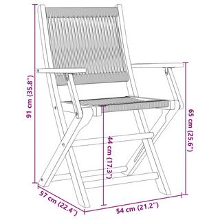 VidaXL Bistro set akazienholz  