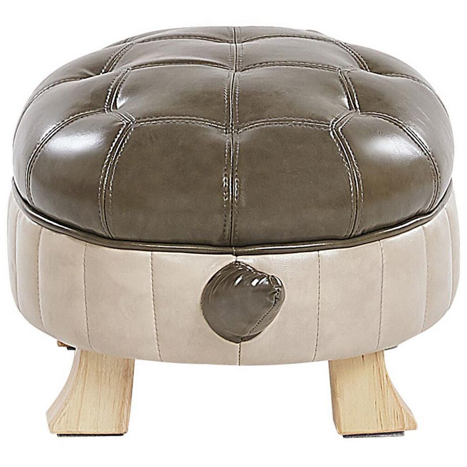 Beliani Tierhocker aus Kunstleder  TURTLE  