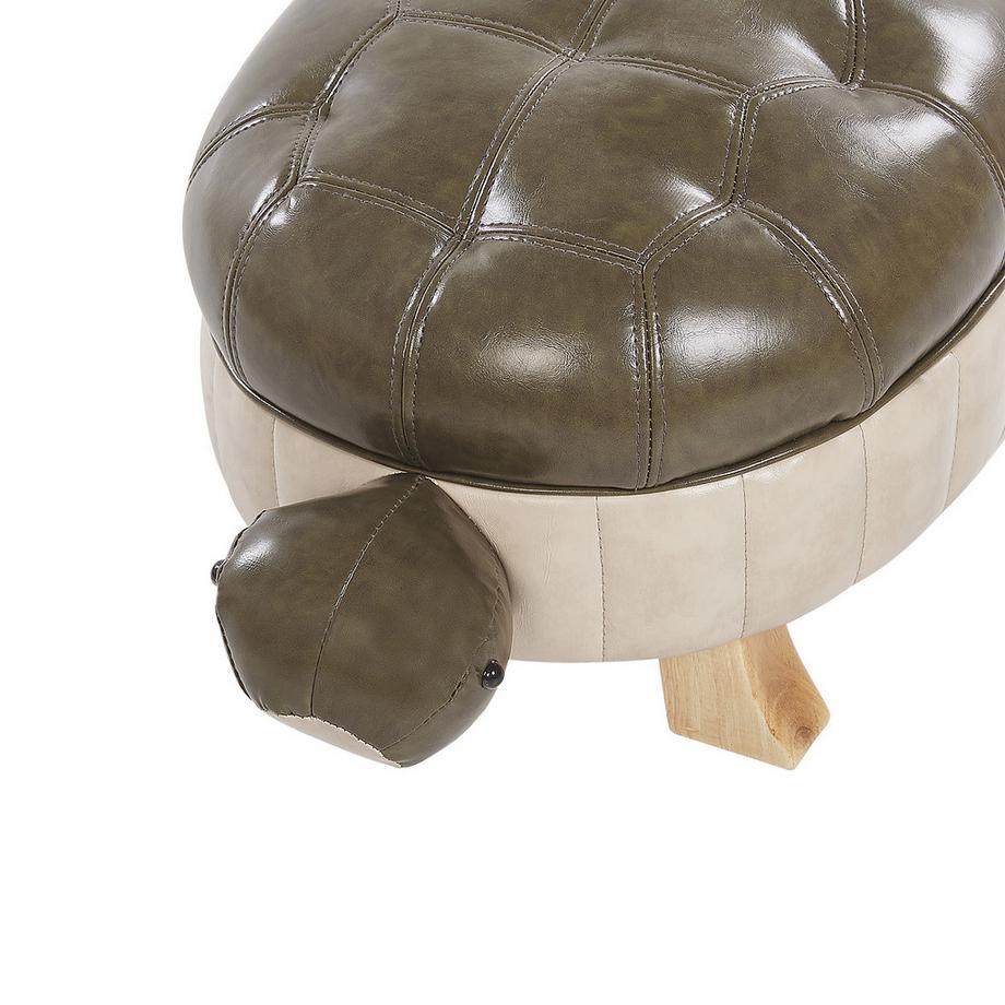 Beliani Tierhocker aus Kunstleder  TURTLE  