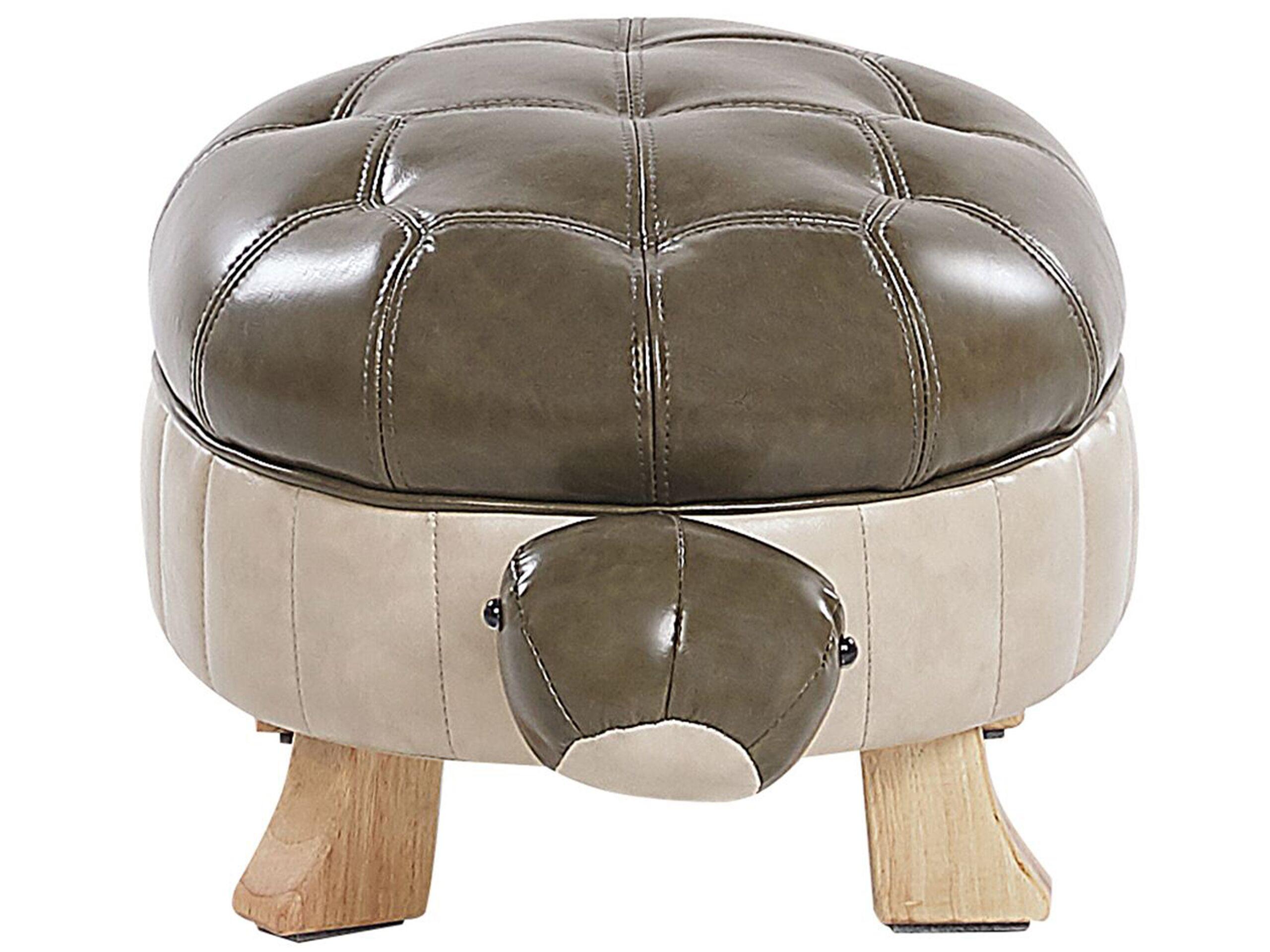 Beliani Repose-pied en Cuir PU Moderne TURTLE  