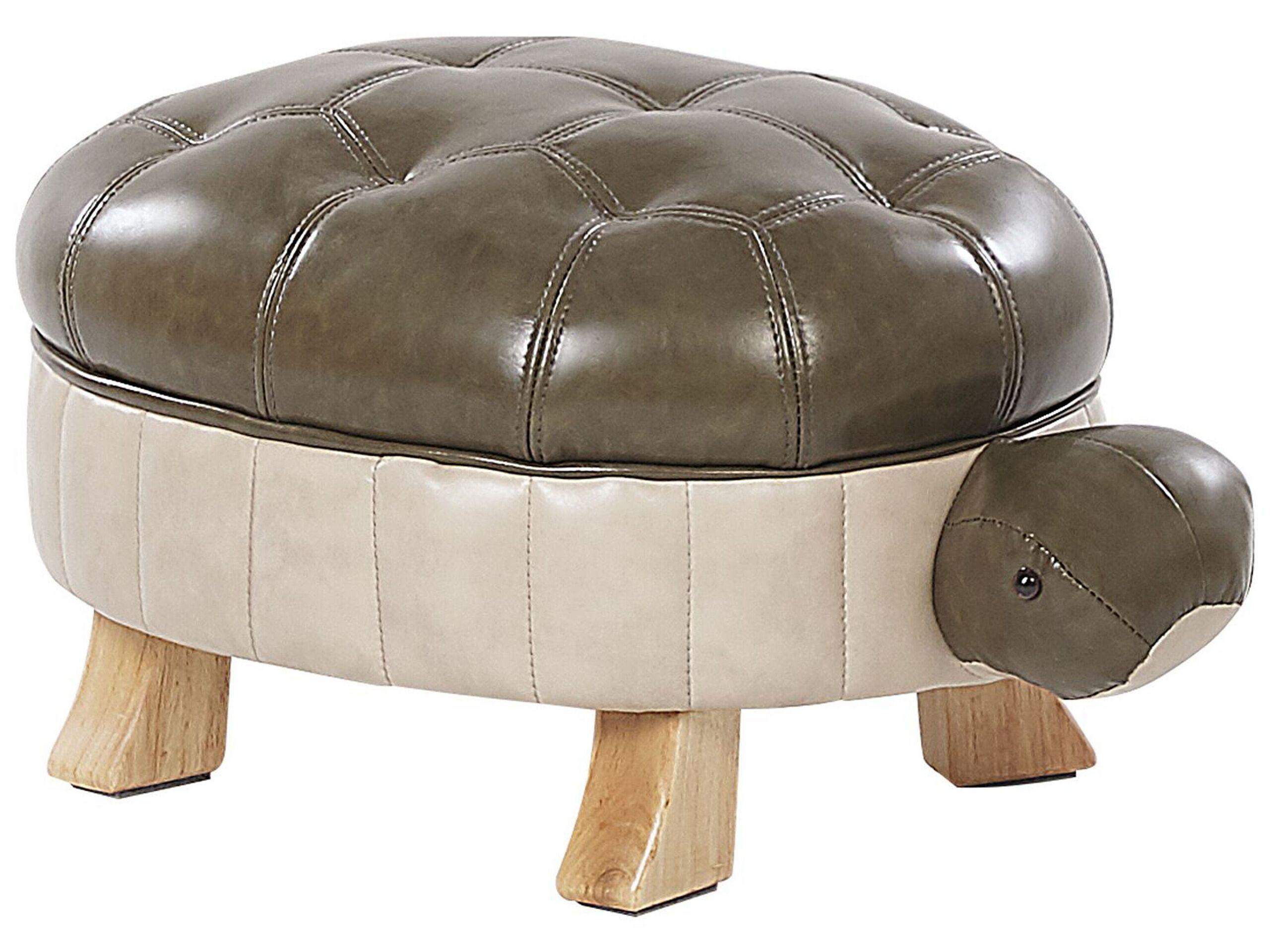 Beliani Repose-pied en Cuir PU Moderne TURTLE  