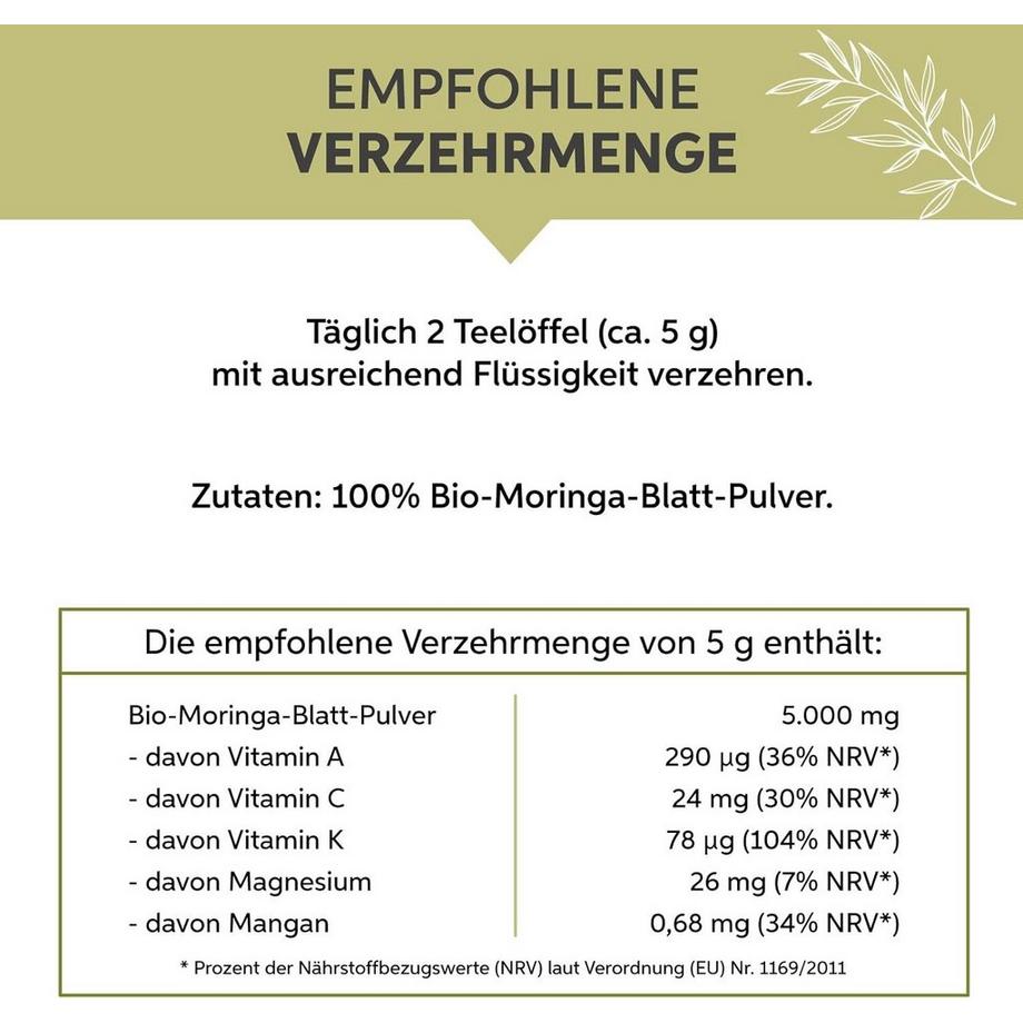 Eltabia  Bio Moringa Pulver 