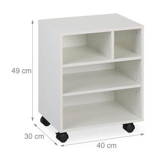 Northix Rollcontainer mit 4 Fächern  