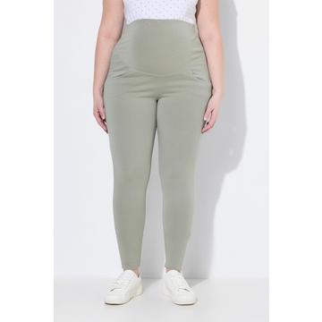 Legging Bellieva avec taille élastique large, coupe Skinny. Coton bio, GOTS