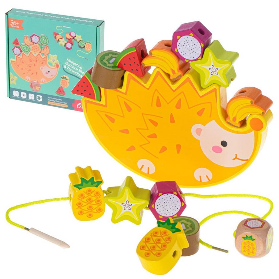 Pricenet  Jeu de réflexion équilibrant l'enfilage des fruits du hérisson 