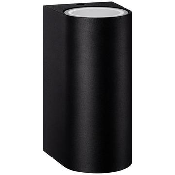 Nightingale Up-/downlight (2xattacco GU10) IP44 Alluminio Nero