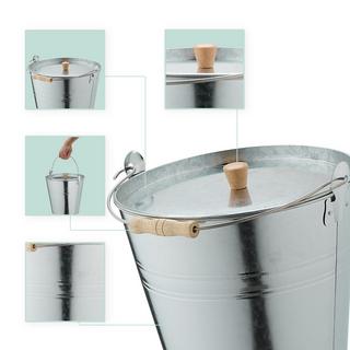 Northix Aschenbecher mit Deckel 12,5 l  