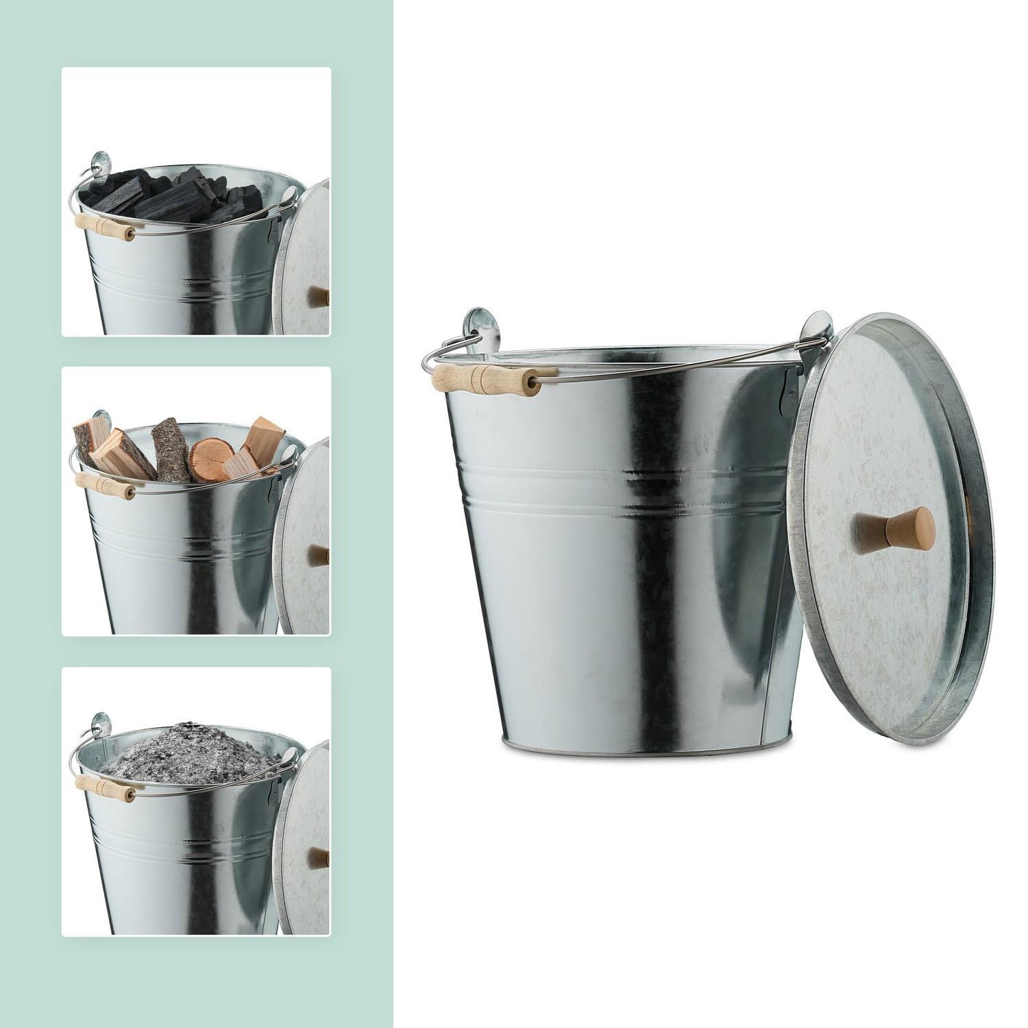 Northix Aschenbecher mit Deckel 12,5 l  