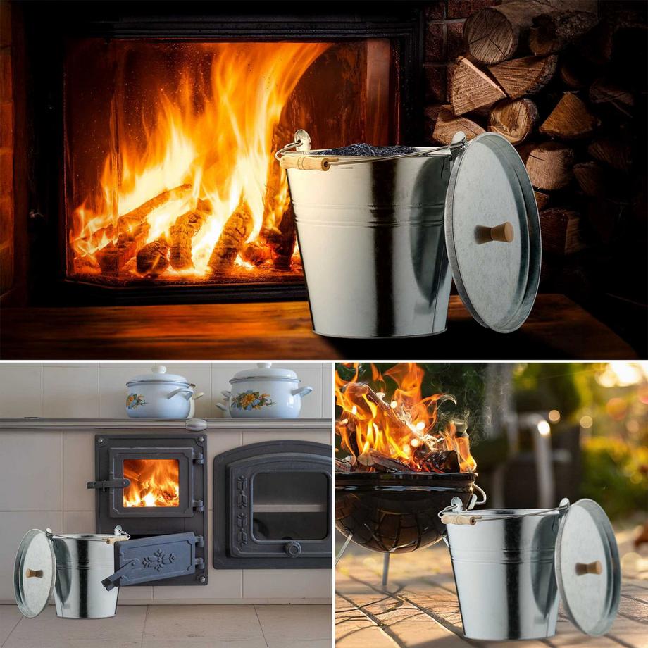 Northix Posacenere con coperchio 12,5 l  