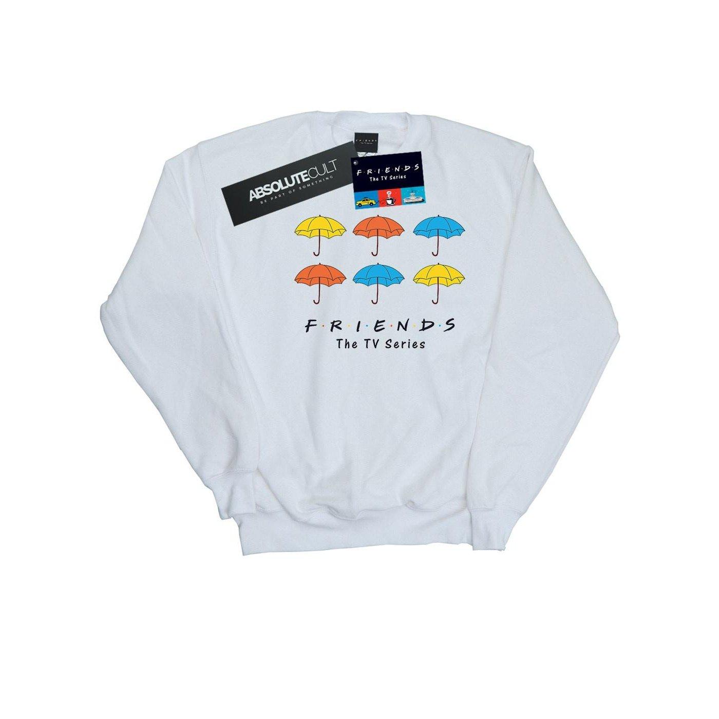 Image of Coloured Umbrellas Sweatshirt Mädchen Weiss 116