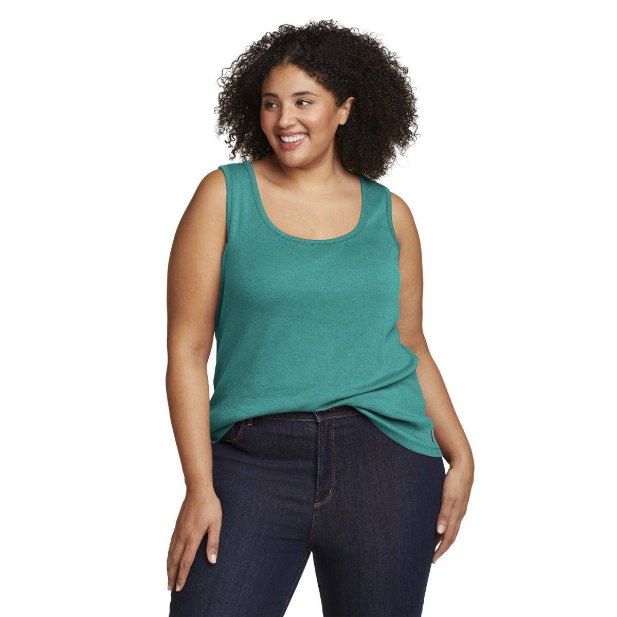 Image of Favorite Ärmelloses Oberteil Runder Auschnitt Unisex Türkisblau L