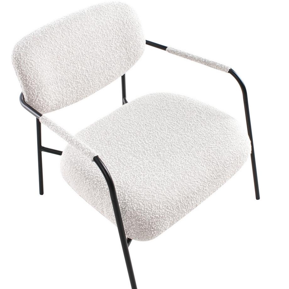 Beliani Sessel aus Stoff Minimalistisch AUSVIKA  
